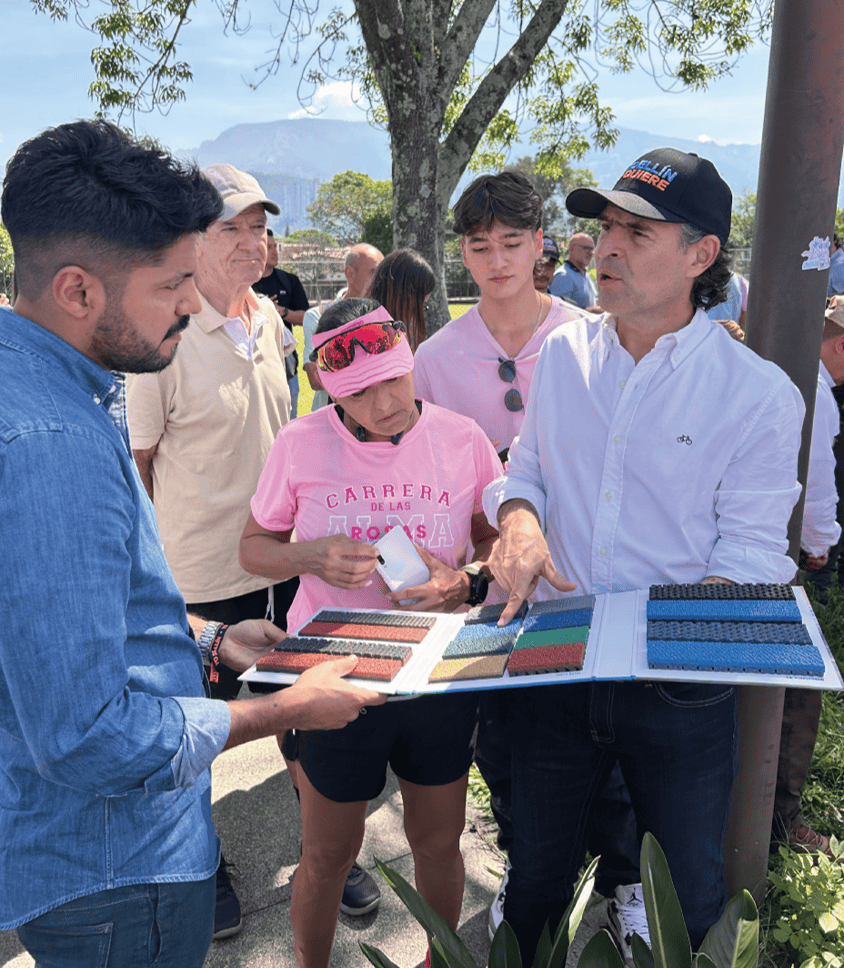 revisión pista con alcalde