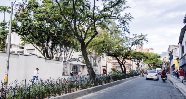 En el Centro de Medellín, la calle Argentina se pone verde