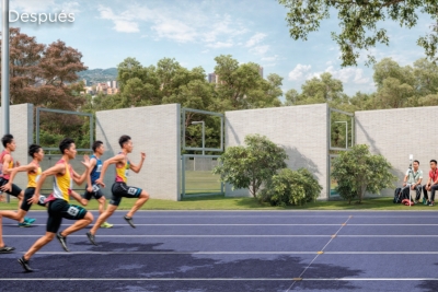 El Distrito adjudicó las obras para la renovación de la pista de trote de la Unidad Deportiva de Belén