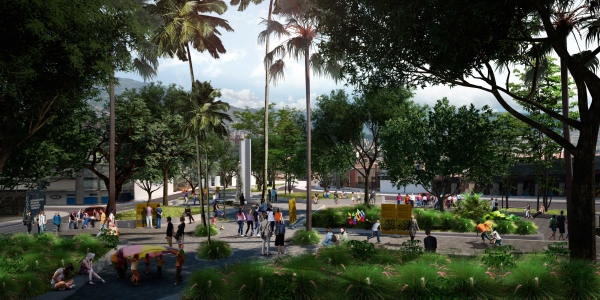 La transformación de más parques del Centro de Medellín está en marcha