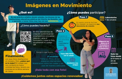 Estudiantes registrarán con fotografías la transformación de los colegios de Medellín renovados por la Alcaldía