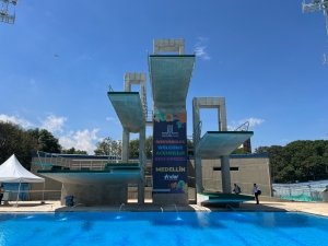 “Este escenario es para ustedes, para la gente, para que todo el mundo lo goce”: alcalde Federico Gutiérrez en entrega de obras para los Juegos Panamericanos Junior de Natación
