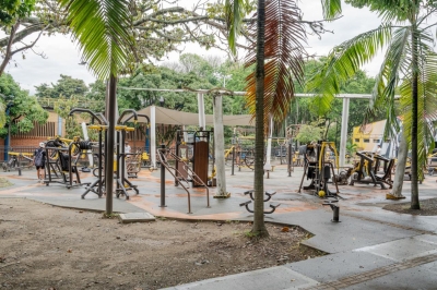 El Distrito inició obras de mejoramiento de los gimnasios urbanos de Medellín